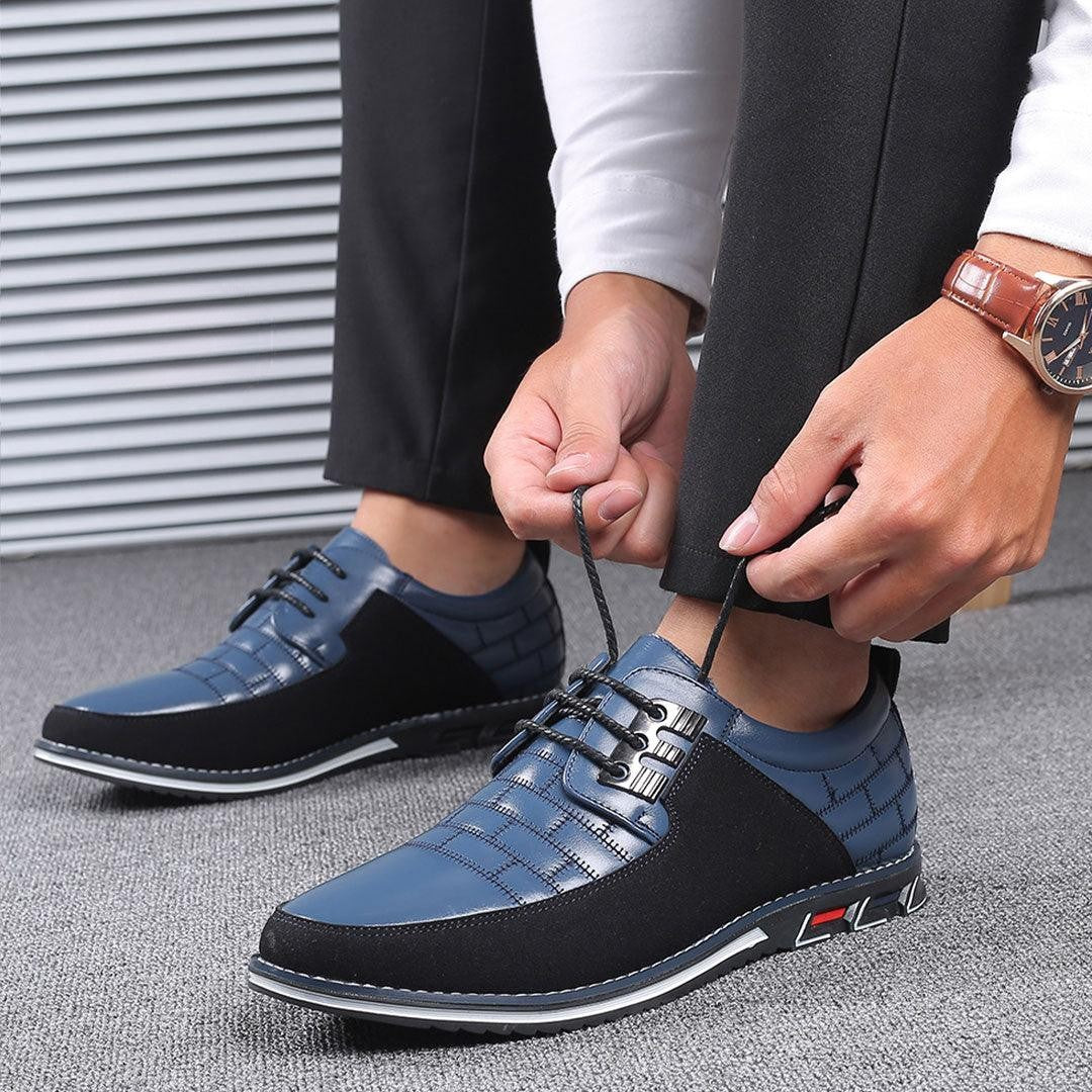 Oxford – Herren Oxford-Schuhe Ultrabequeme Allwetter-Schuhe aus Premium-Veganleder – Royalblau