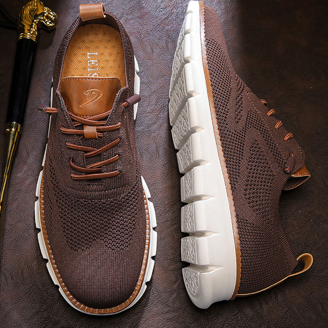 Urban – Herren Sneaker Bequeme Schuhe aus Strick in Braun – Limitierte Auflage