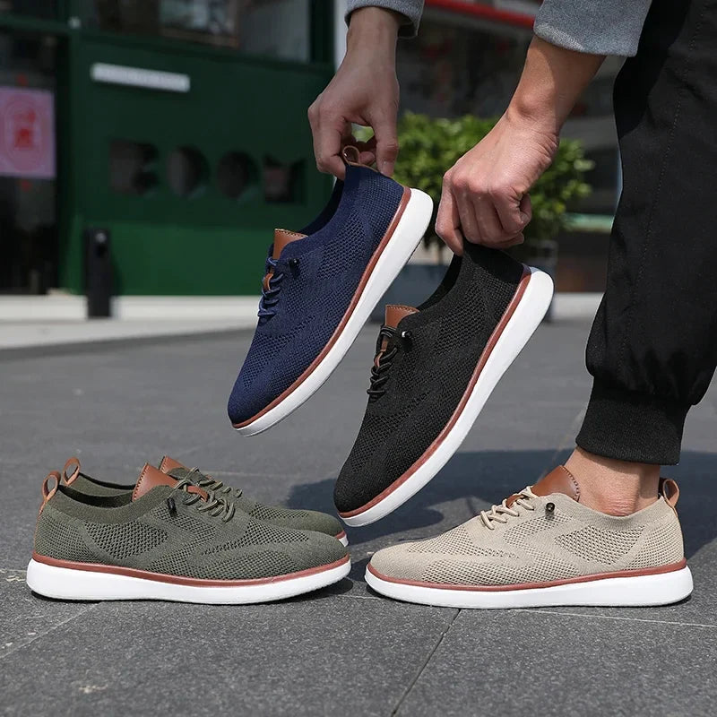 Urban Classic – Herren Sneaker Bequeme aus Strick in Schwarz