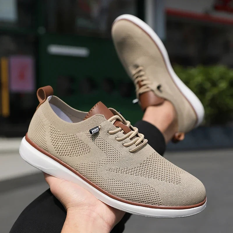 Urban Classic – Herren Sneaker Bequeme aus Strick in Beige