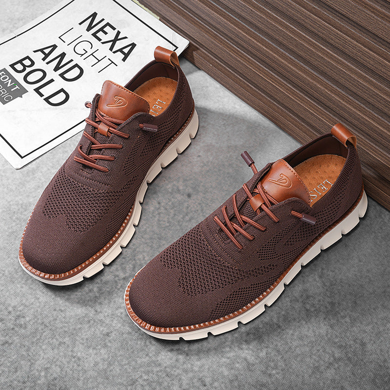 Urban Blackout – Herren Sneaker Ultrabequeme Allwetter-Schuhe aus Premium-Strick – Braun