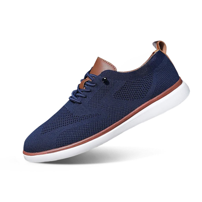 Urban Classic – Herren Sneaker Bequeme aus Strick in Marineblau