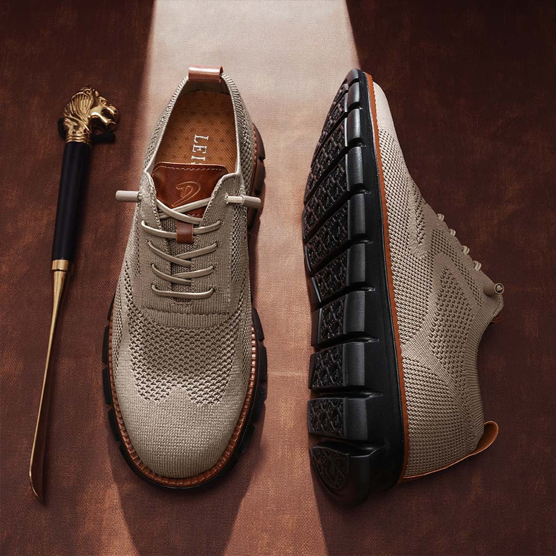 Urban – Herren Sneaker Bequeme aus Strick in Khaki – Limitierte Auflage