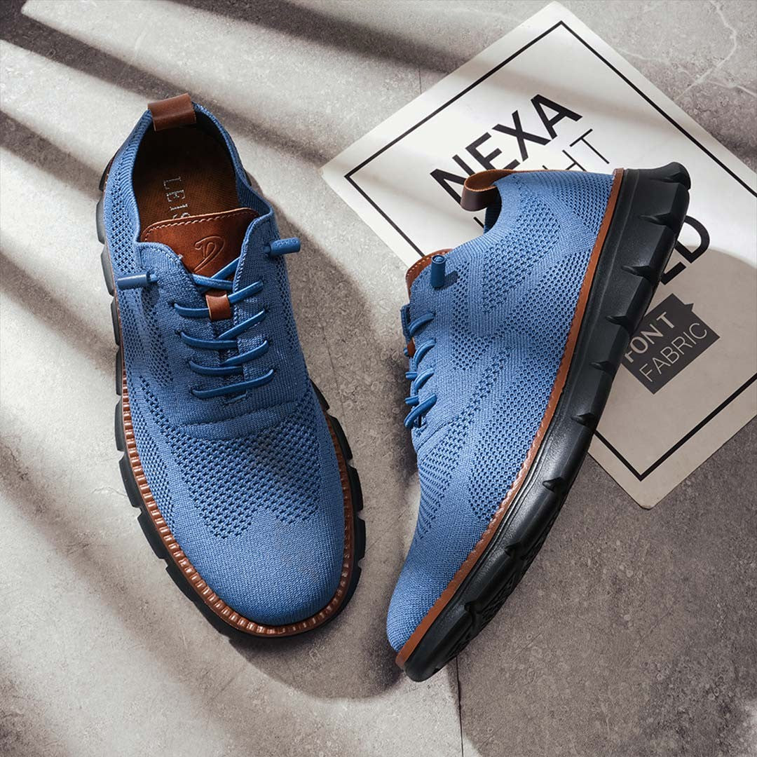 Urban Blackout – Herren Sneaker Ultrabequeme Allwetter-Schuhe aus Premium-Strick – Lapisblau