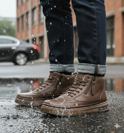 NordicBoot – Herren Winterstiefel waterproof & warm - Braun