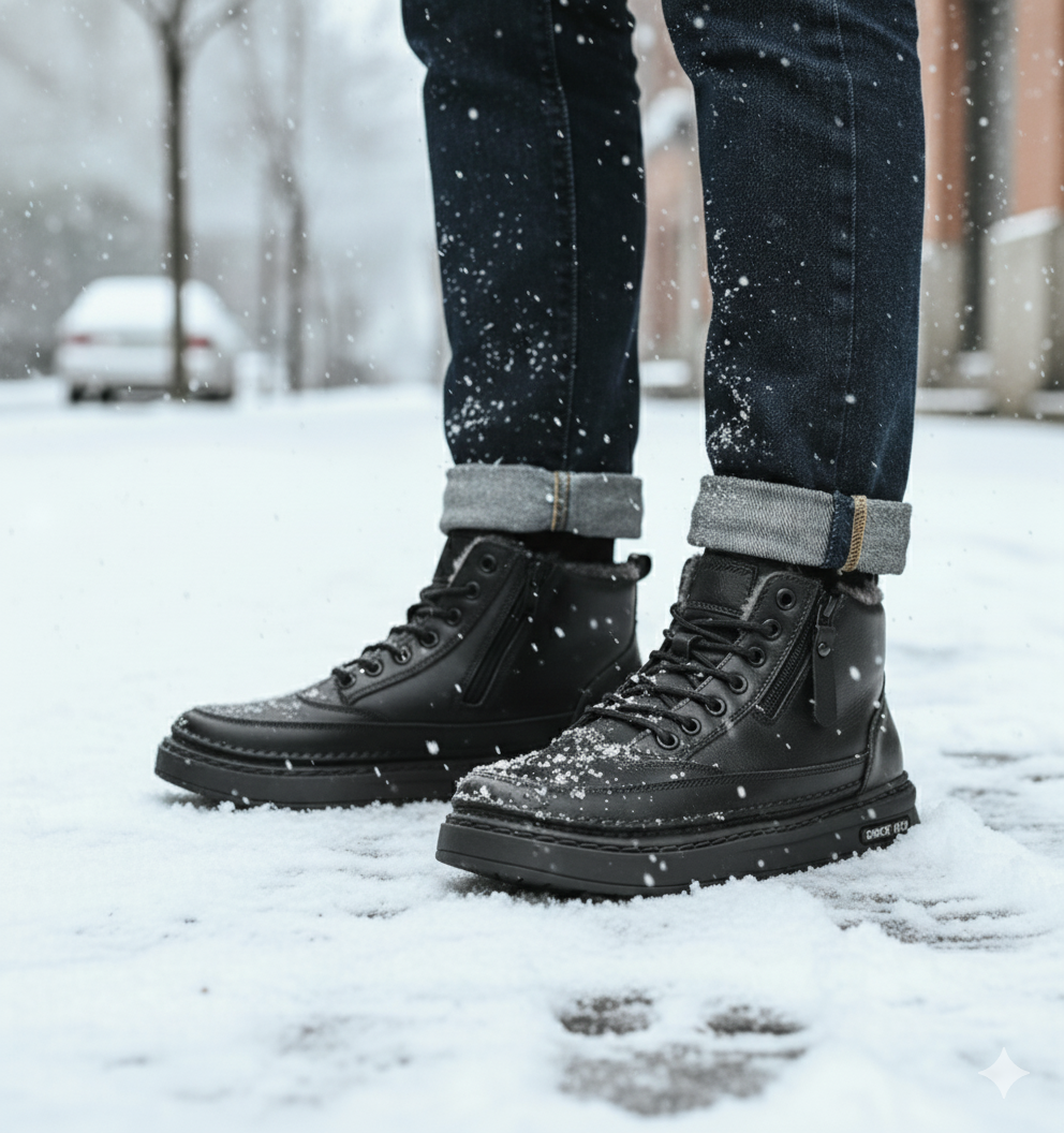 NordicBoot – Herren Winterstiefel waterproof & warm - Schwarz