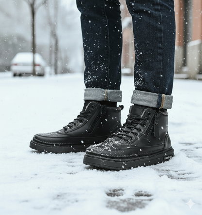 NordicBoot – Herren Winterstiefel waterproof & warm - Schwarz