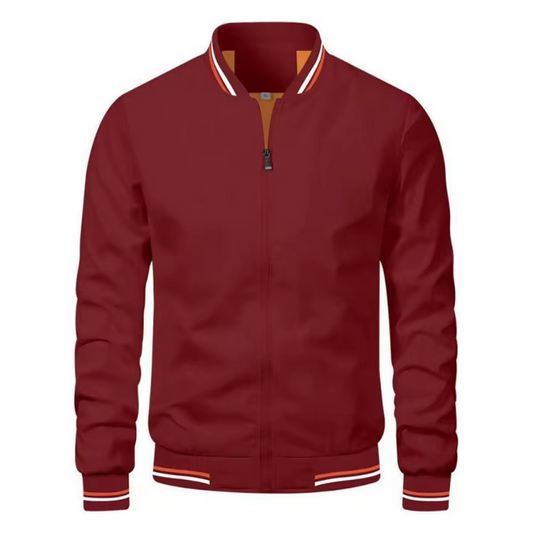 Kronberg – Slim-Fit Herrenjacke – Weinrot