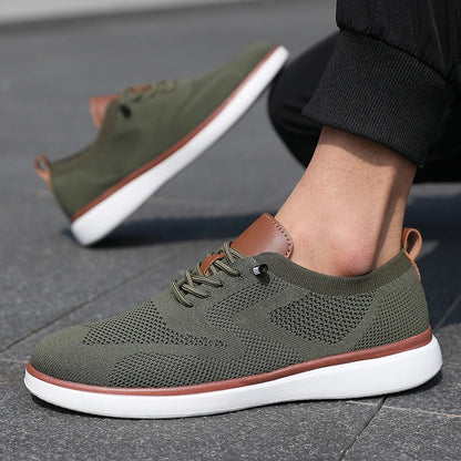 Urban Classic – Herren Sneaker Bequeme aus Strick in Grün